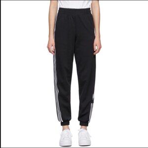 Adidas Originals XS Black Track Pants Joggers Primegreen 3 Stripes Trefoil Logo